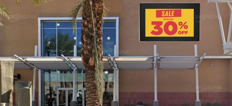 360SPB OWM75A 75 inch Outdoor Wall Hanging Digital Signage Advertising Machine For Mall Wall Mount Digital Signage