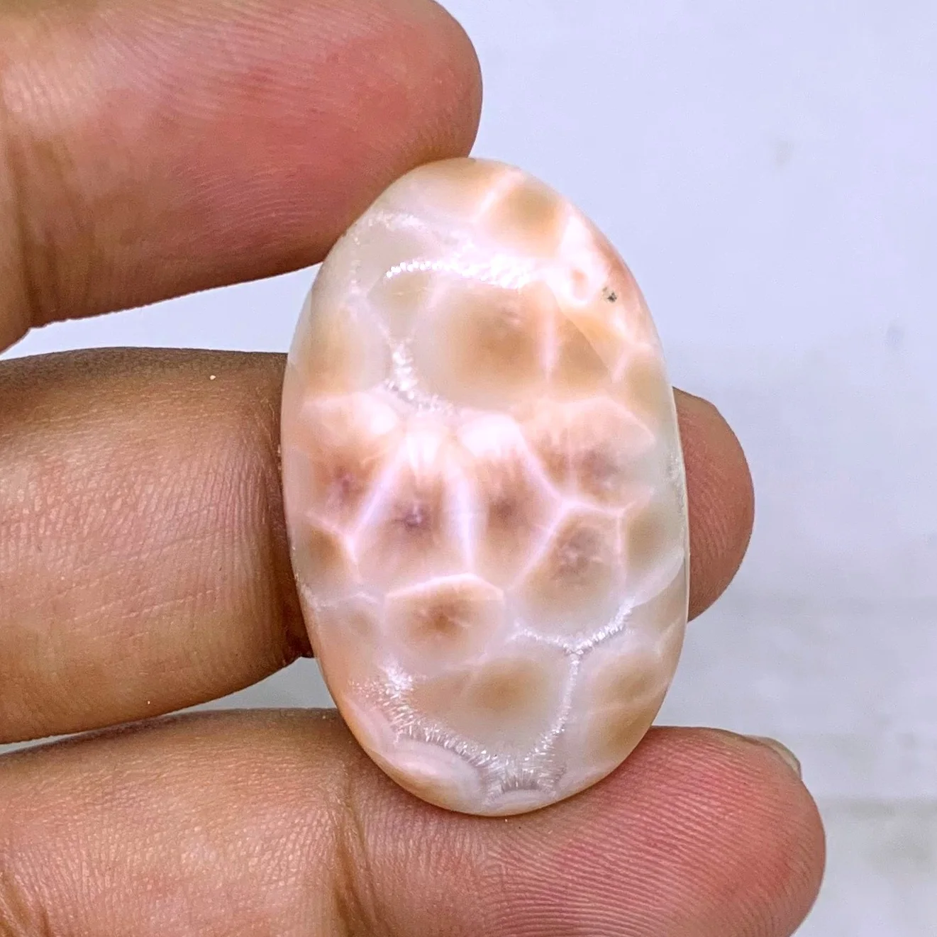 100% Natural Rare Thomsonite Gemstones Loose gemstones Making For Jewelry Cabochon33 Ct. 34X20X7 mm TM-08