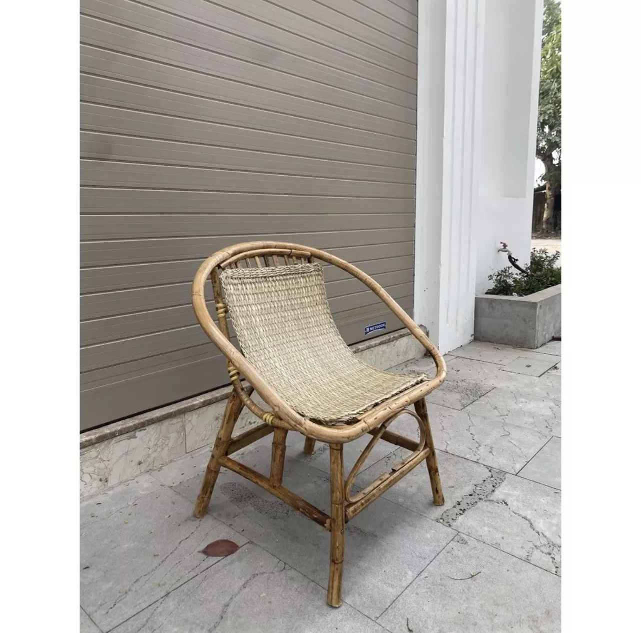 Outdoor Hotel Office Building Modern Furniture Garden Rattan Wicker Aluminum Bamboo Chairs And Table