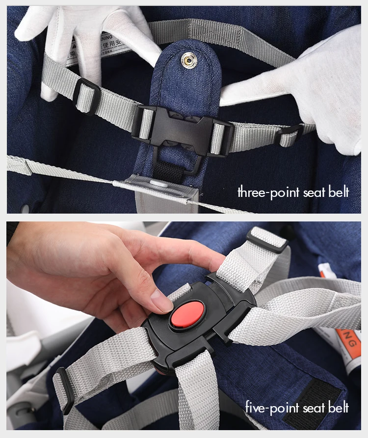 Wholesale FoldableBaby Feeding Table Clamp Baby Chair Detachable Portable Baby Highchair Foldable Hook On Chair With dinner tray