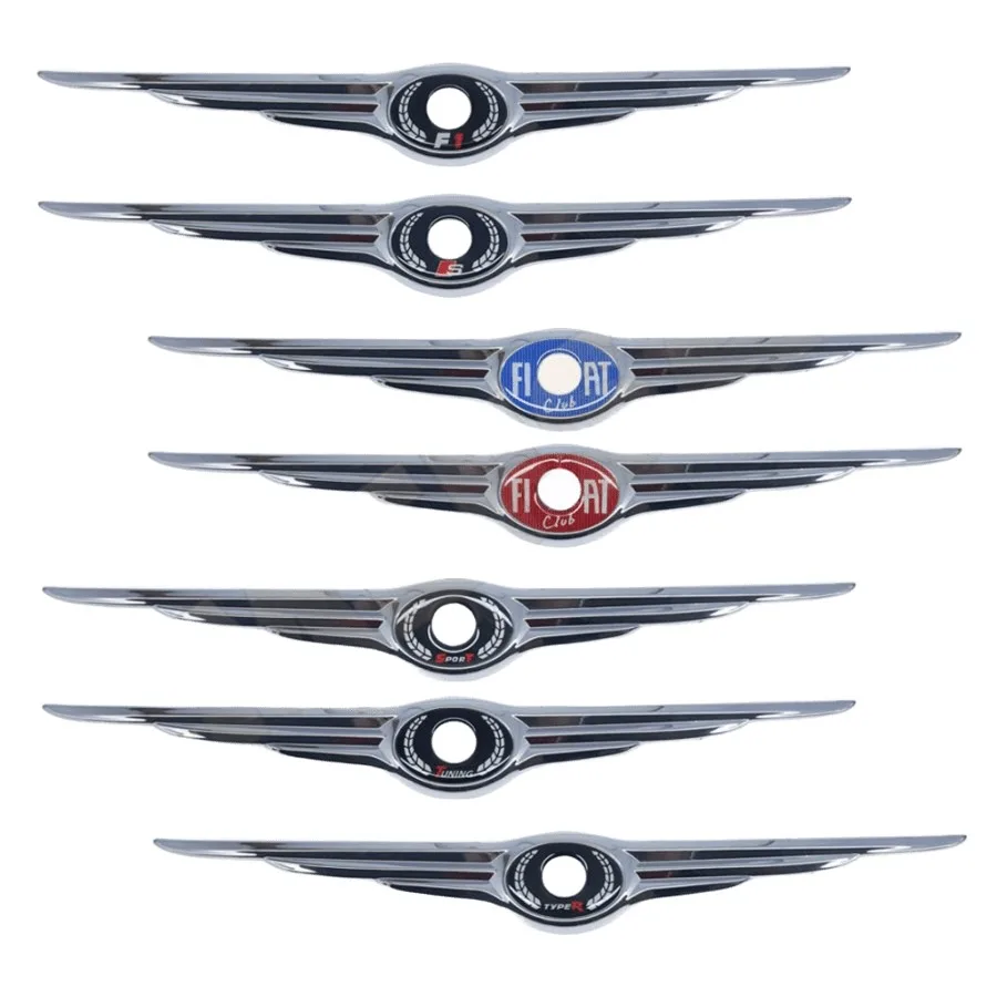 Factory Custom Luxury Abs Plastic Chrome Car Badge Emblem Logo Stickers Car Badge Auto Emblem With Self-adhesive