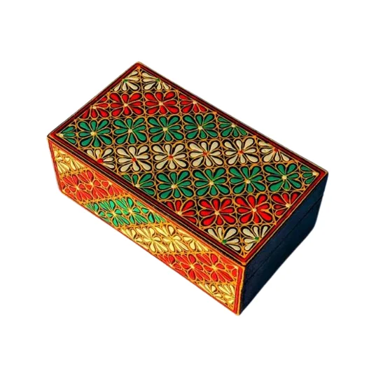 Traditional Swat Art Hand Painted Wooden Jewelry Box, Premium Wooden Jewelry Box, Wholesale Cultural Wooden Box