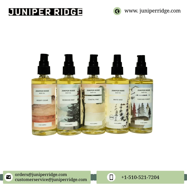 Natural and Healthy Skin Best Body Moisturizer Men and Women Use Redwood Mist Body Oil from USA