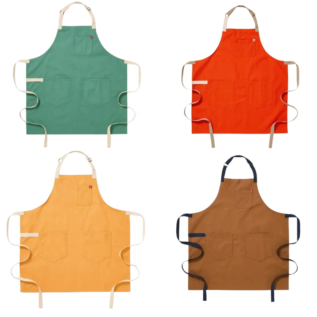 Apron waterproof oil-proof Custom Logo Full Printing Design With Pocket Household Kitchens Uniform Cooking Bar Cafe Restaurant