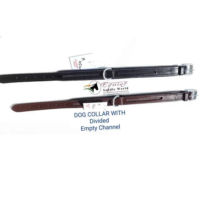 High Quality Luxury Dog Harness Empty Divided Channel Leather with Soft Padding Brass Metal Hardware Comfortable Fit