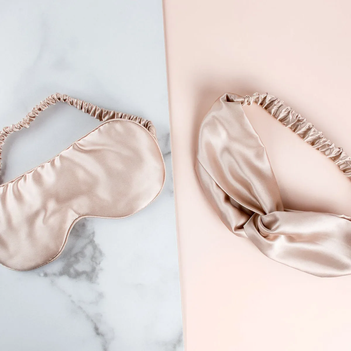 Custom Luxury Mulberry Silk Eye Mask Sleepmask Headband Hairband With Gift Box