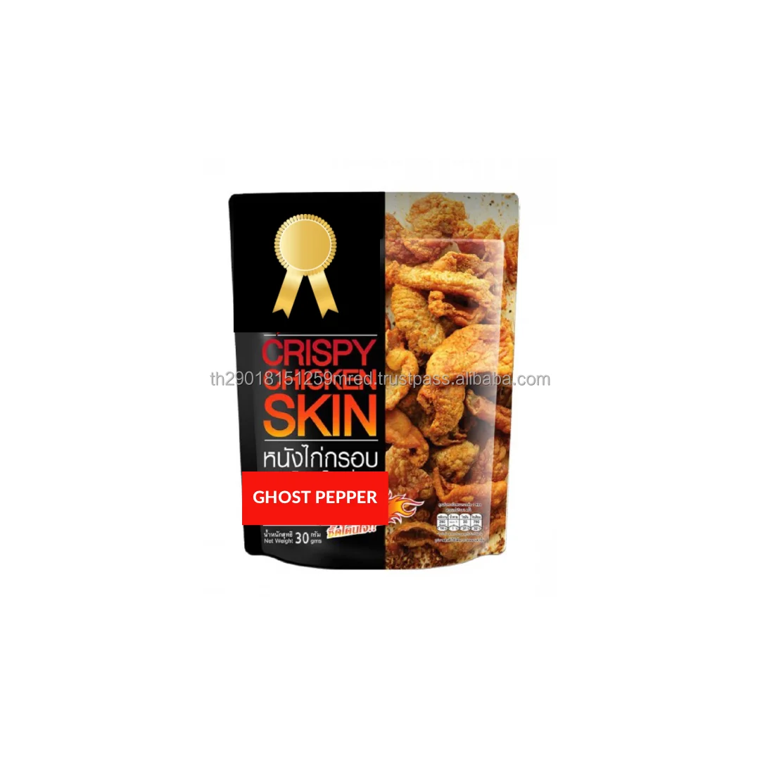 New Flavor Ghost Pepper Flavor Chicken Skin Snack from Thailand  by BEST A EVER Co., Ltd  Captain iLee Brand