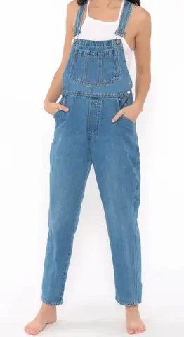 Modern cotton denim overall Design Active Wear Female Rompers Women Baggy Sleeveless Jumpsuit Linen Loose Fit Overalls Flowy