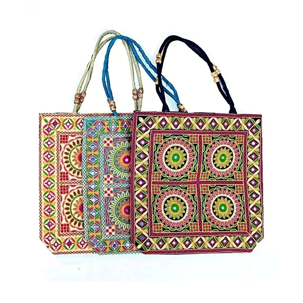 Multi Patterned Handbags Purses And Other Textile Products