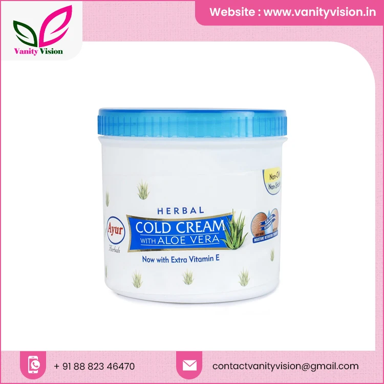 Ayur Herbal Cold Cream, Aloevera, winter moisturiser, with Vitamin E