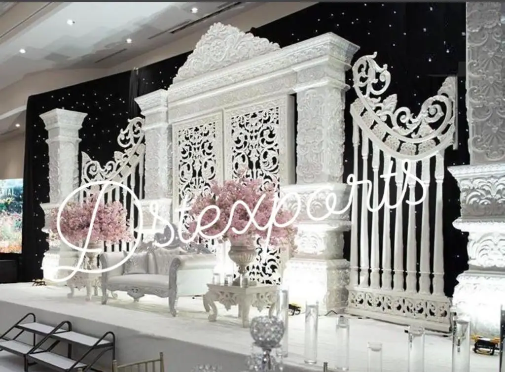 Open Style Srilankan Poruwa Ceremony Stage Decor Best Event Decor Open Wedding Stage Hindu Wedding Open Stage Mandap Decor USA