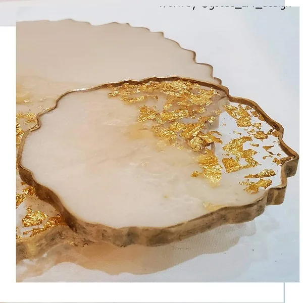 Circular Coaster Mold Crystal Epoxy Resin Mold Square Round  Coaster Resin Silicone