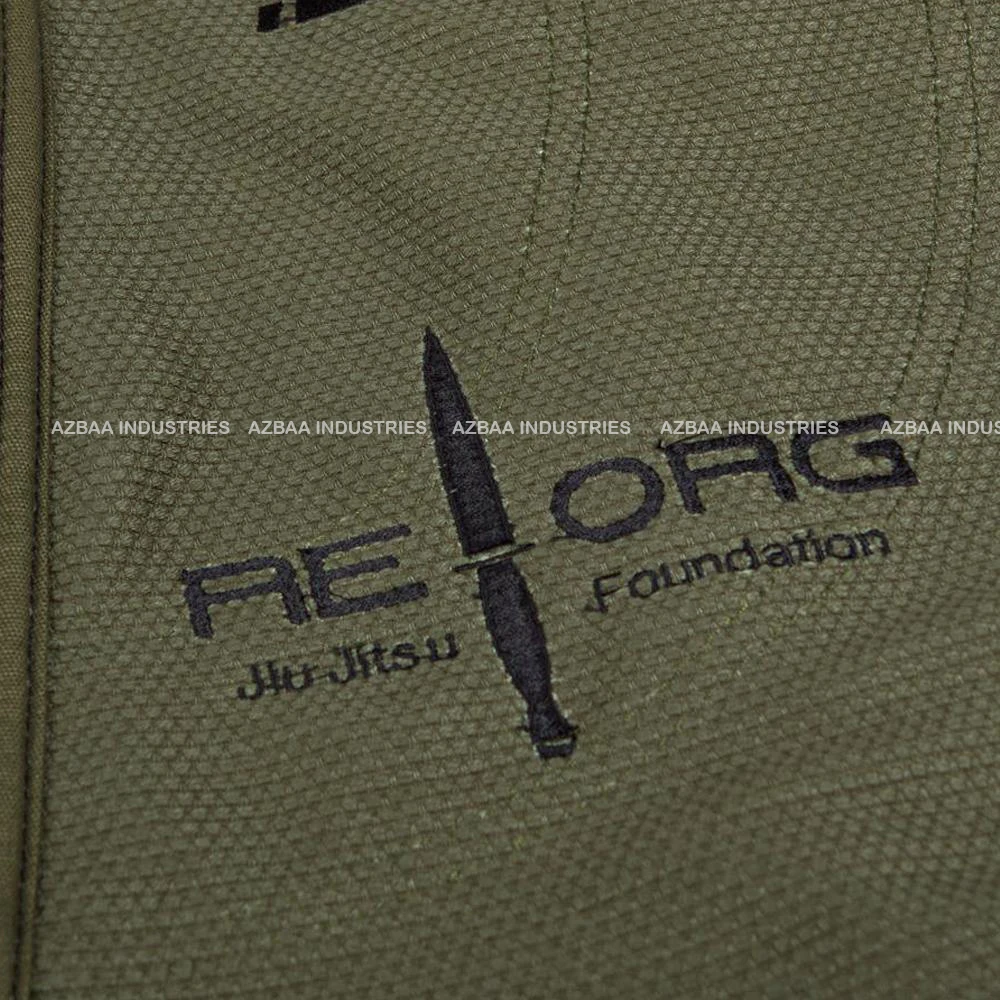 Preshrunk twill cotton pants custom designs commando green branded fashion attractive design Brazilian jiu jitsu bjj GIS