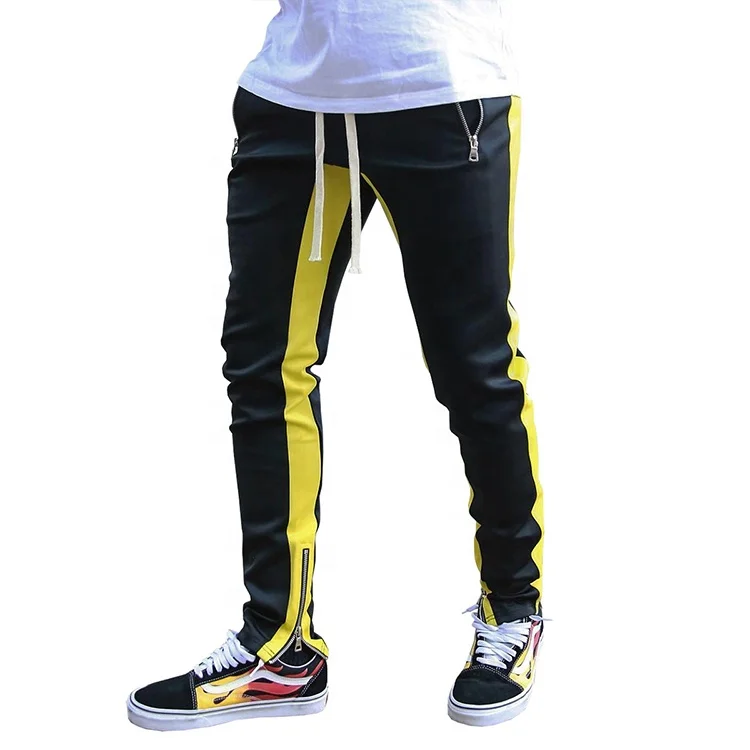 Custom Color Striped Sweatpants Joggers Slim Fitness Trousers Men Casual Cargo Long Track Pants