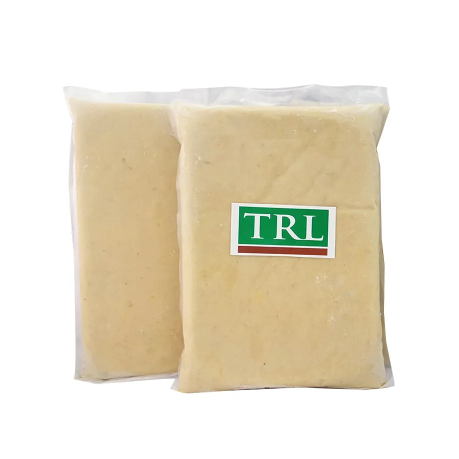 Лидер продаж в Малайзии, желтая замороженная Толстая паста Musang King Durian, вес 2 кг, в вакуумной упаковке, сладкий и кремовый в блоке