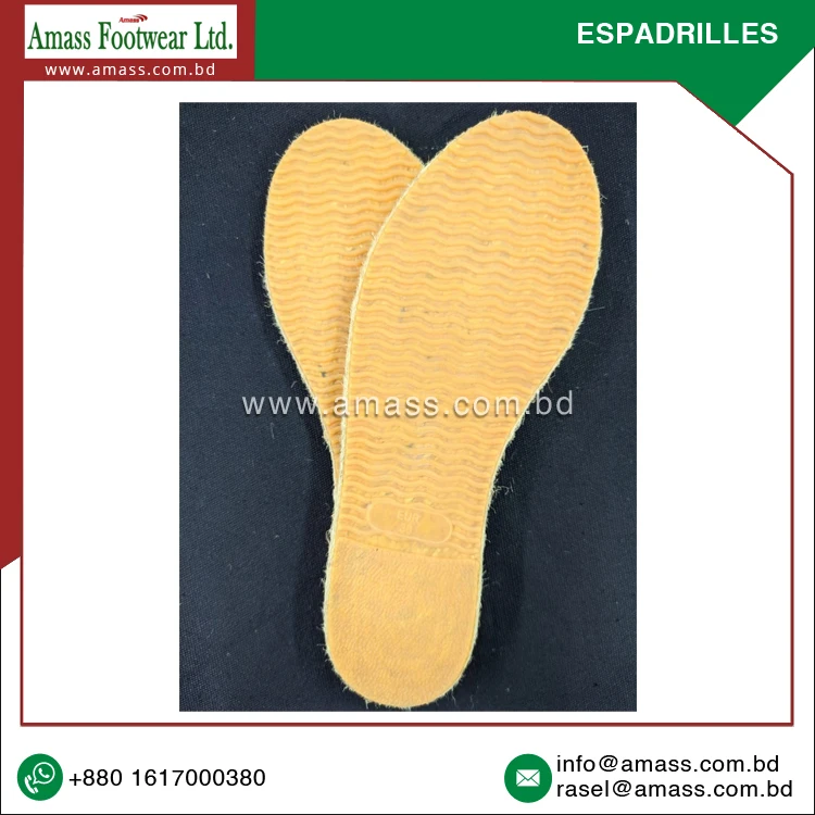 Nominal Price Premium Quality OEM / ODM Supply Customized Espadrilles Shoes from Trusted Manufacturer