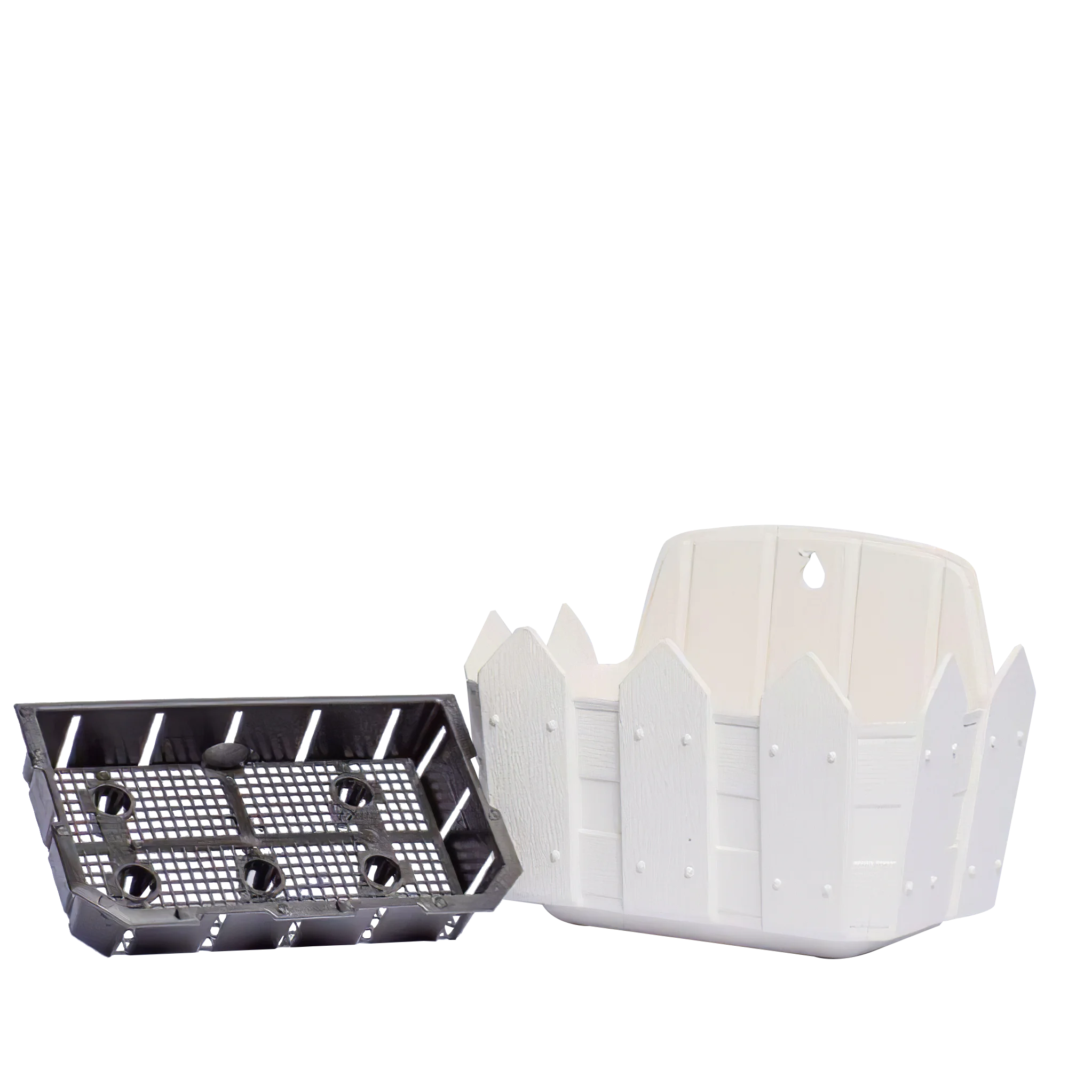 Flower Pots Decoration for Home & Garden Flower Pots Hanging on The Wall Plastic Indoor Outdoor Rectangular Green Not Coated