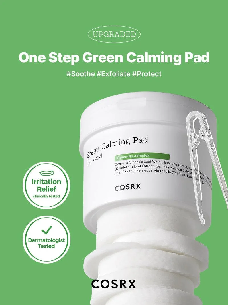 [COSRX ]  One Step Green Hero Calming Pad  70PADS   Korean Best selling No Parabens No Sulfates No Phthalates