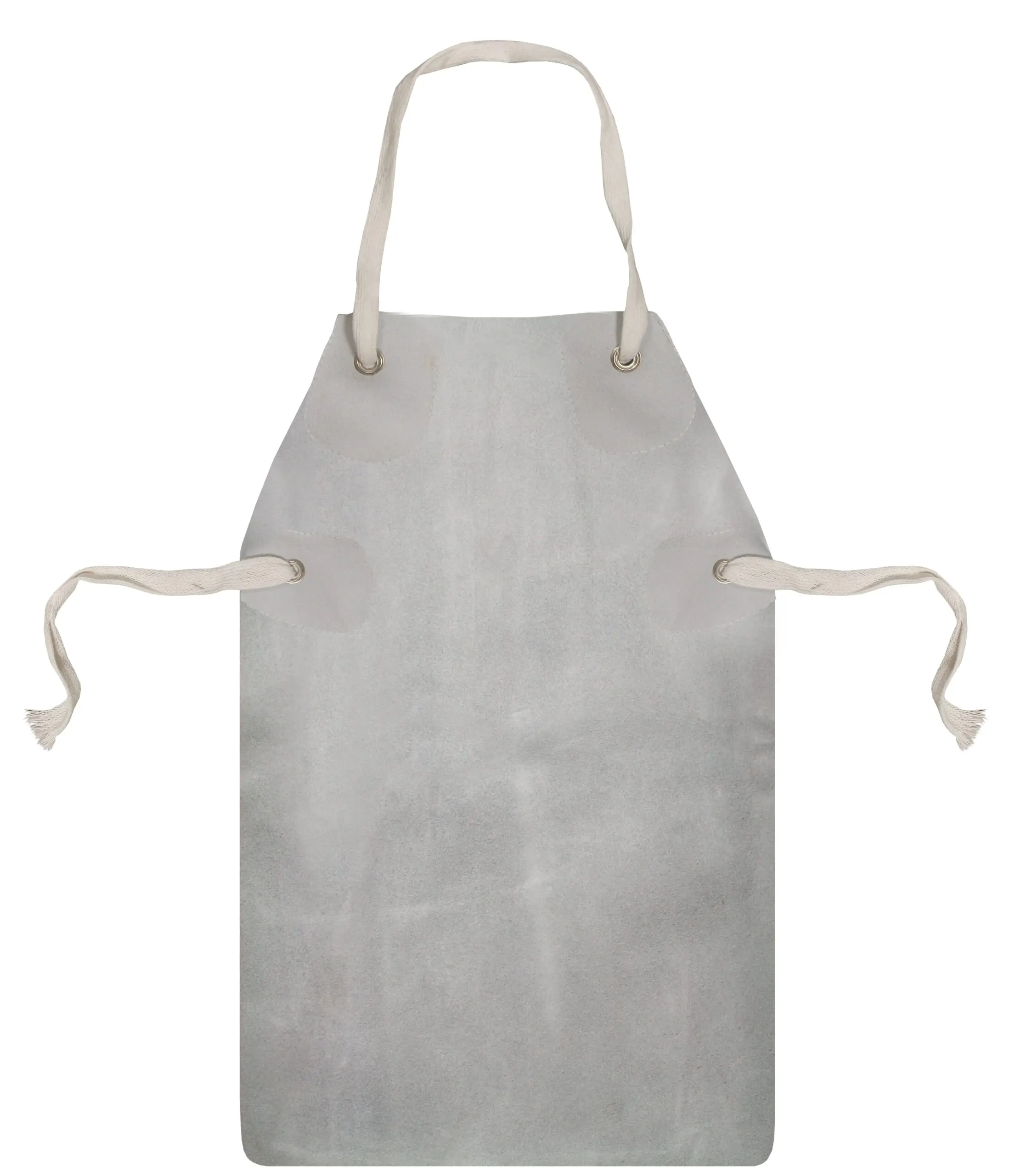 High Quality Working Fire Protection Heavy Duty Leather Welding Apron White