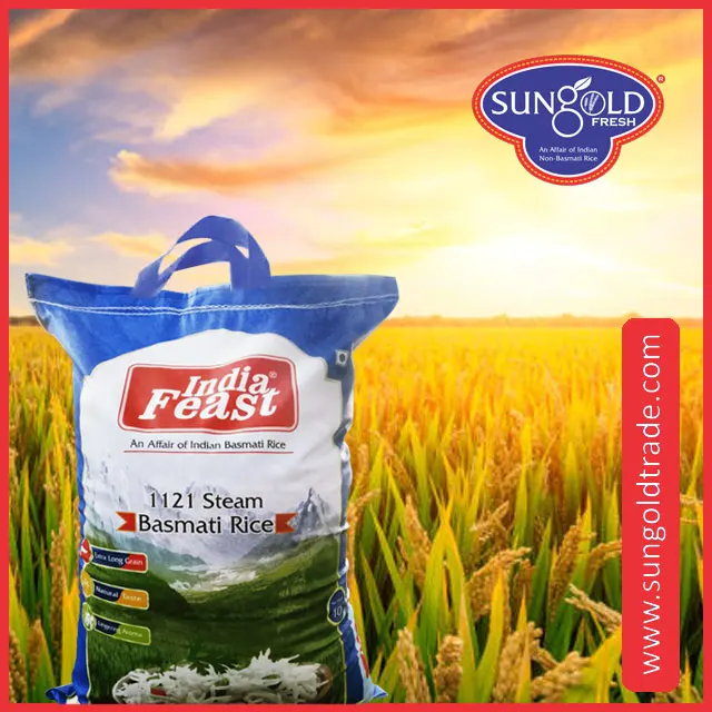 Pusa Steam Basmati Rice in 25kg bag