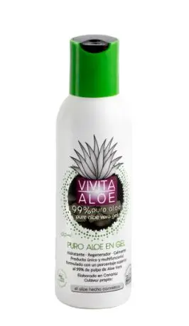High Spanish Quality 100 ml Cold Processed 99% Pure aloe vera gel for Skin Care