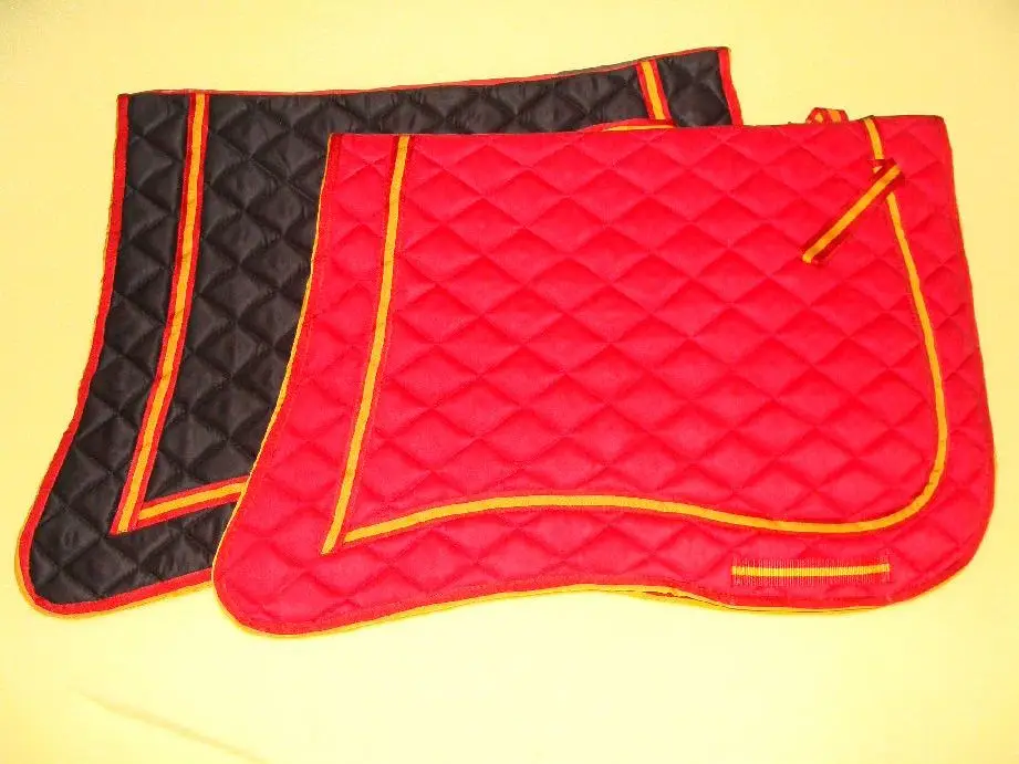 TOP TRENDING SPANISH HORSE SADDLE PAD WITH LACED and LEATHER DESIGN and FRINGES SPANISH HORSE SADDLE PADS CUSTOM SADDLE PADS