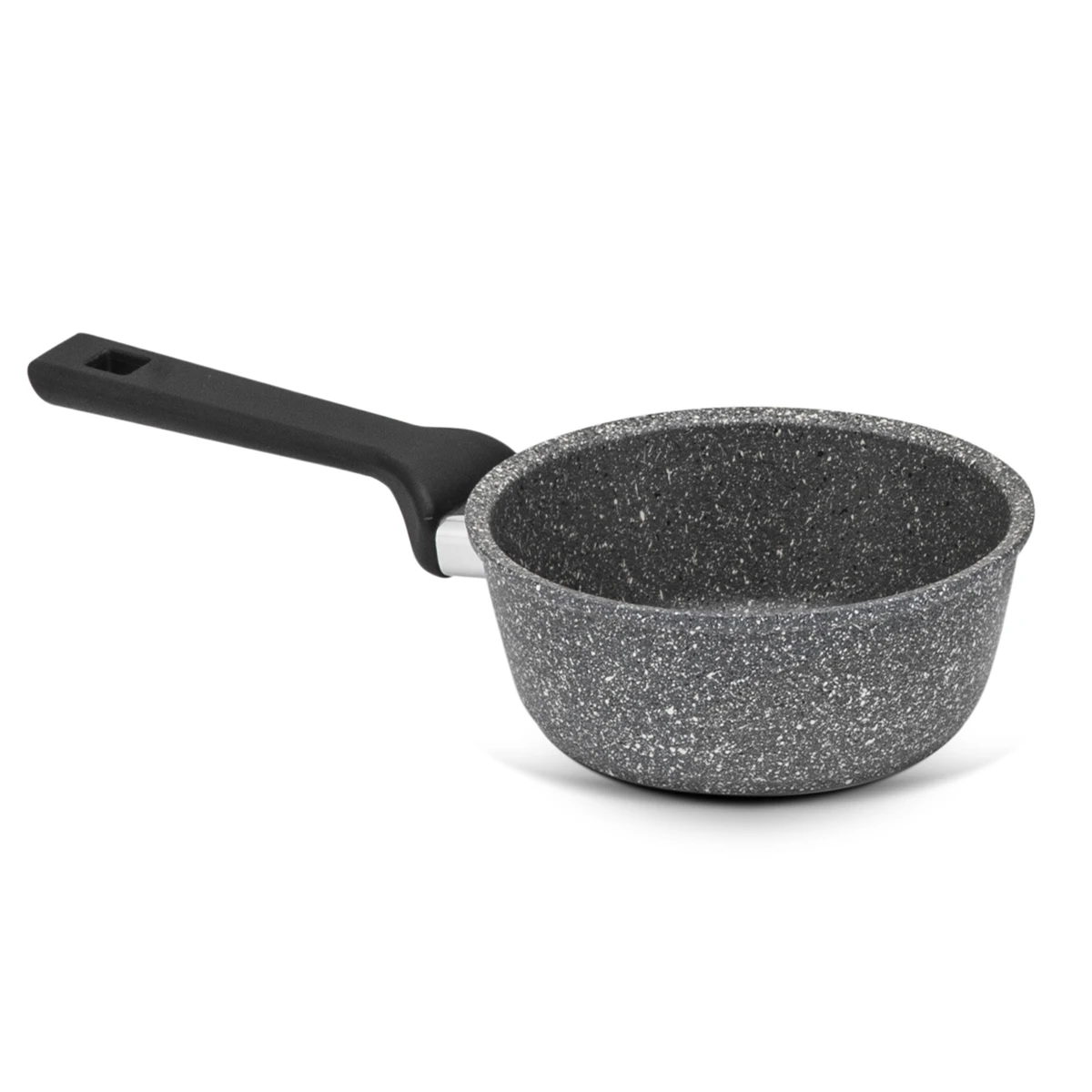 PLANETA Made in Italy diam 16 cm non-stick re-cycled aluminum  stone effect color spray coating sauce pan for cooking