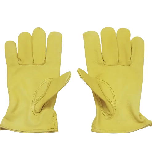DRIVING GLOVES AB Grade Grain Leather Safety Hand Protective Leather Work Gloves Heavy Duty Leather PPE Worker Gloves KT