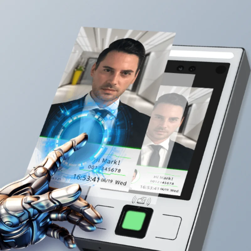 IPS Full View HD Screen Biometric NFC Eye IRIS Face Recognition Biometric Access Control Products with