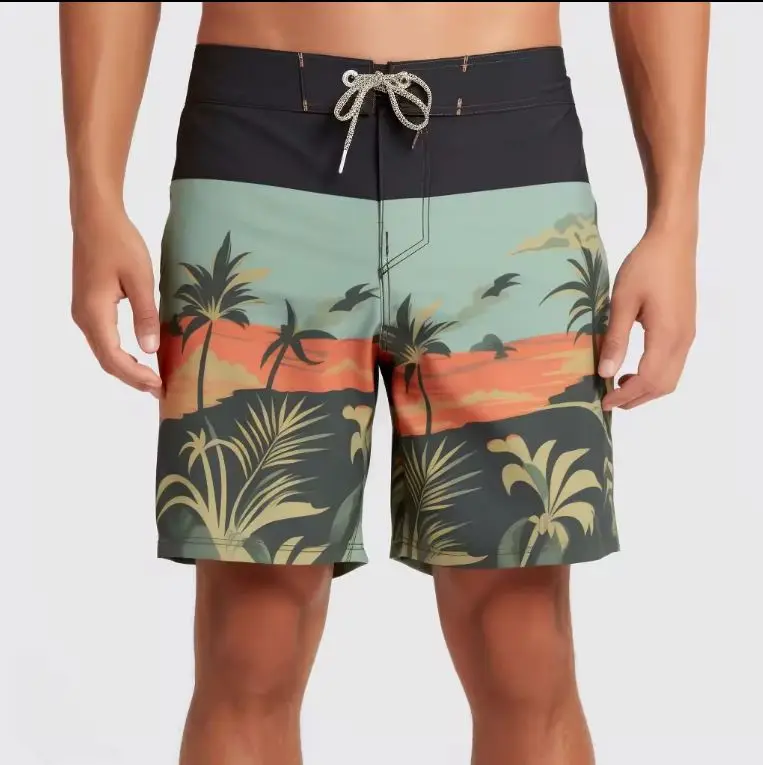 Elastic Waist Nylon Designer Beach Hombre Board Shorts Custom Sports Surfing summer Board Shorts Board Shorts For Men