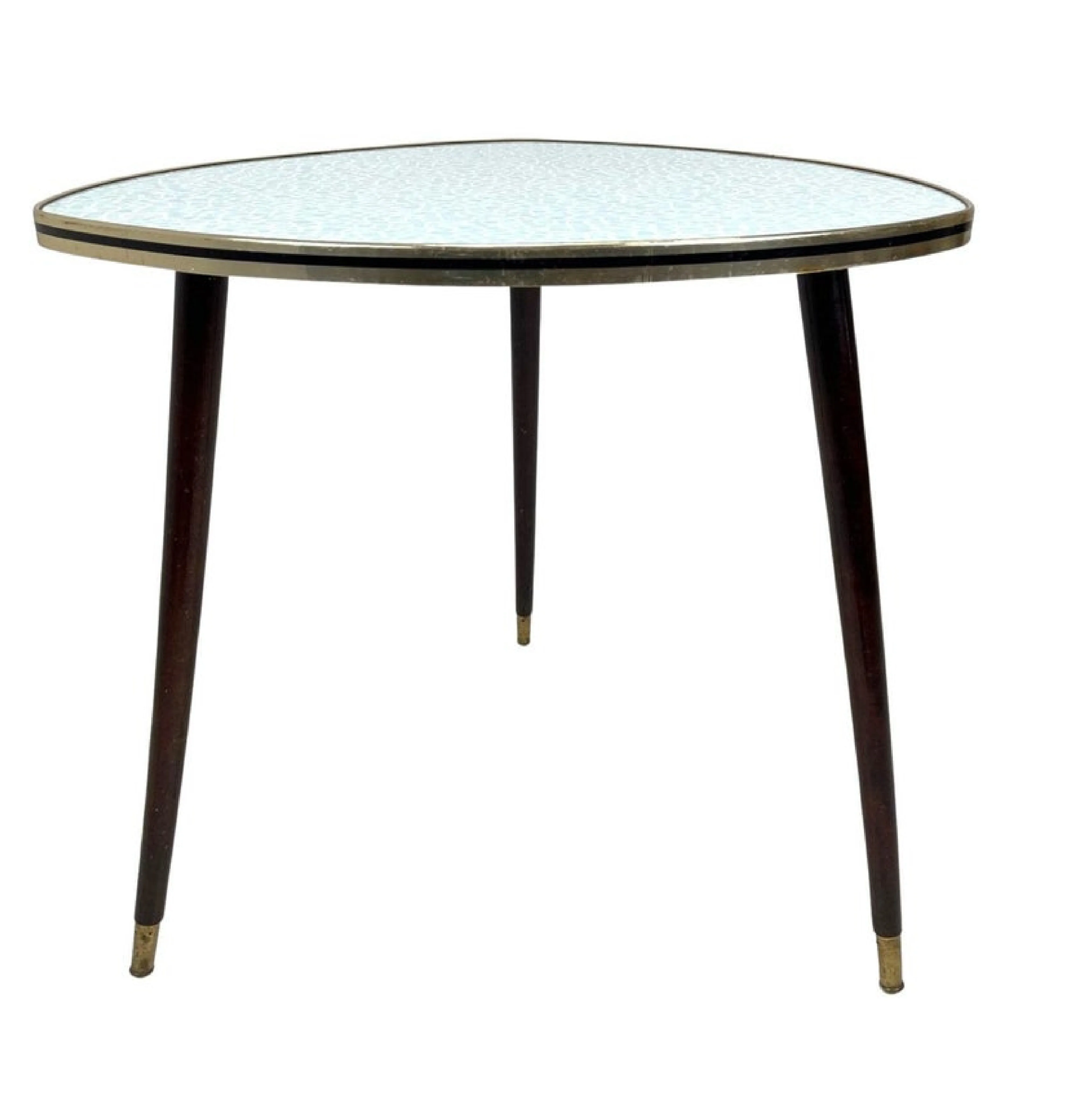 Round Shape With White Color Aluminium Coffee Table Top Selling Metal Side Table Made In India