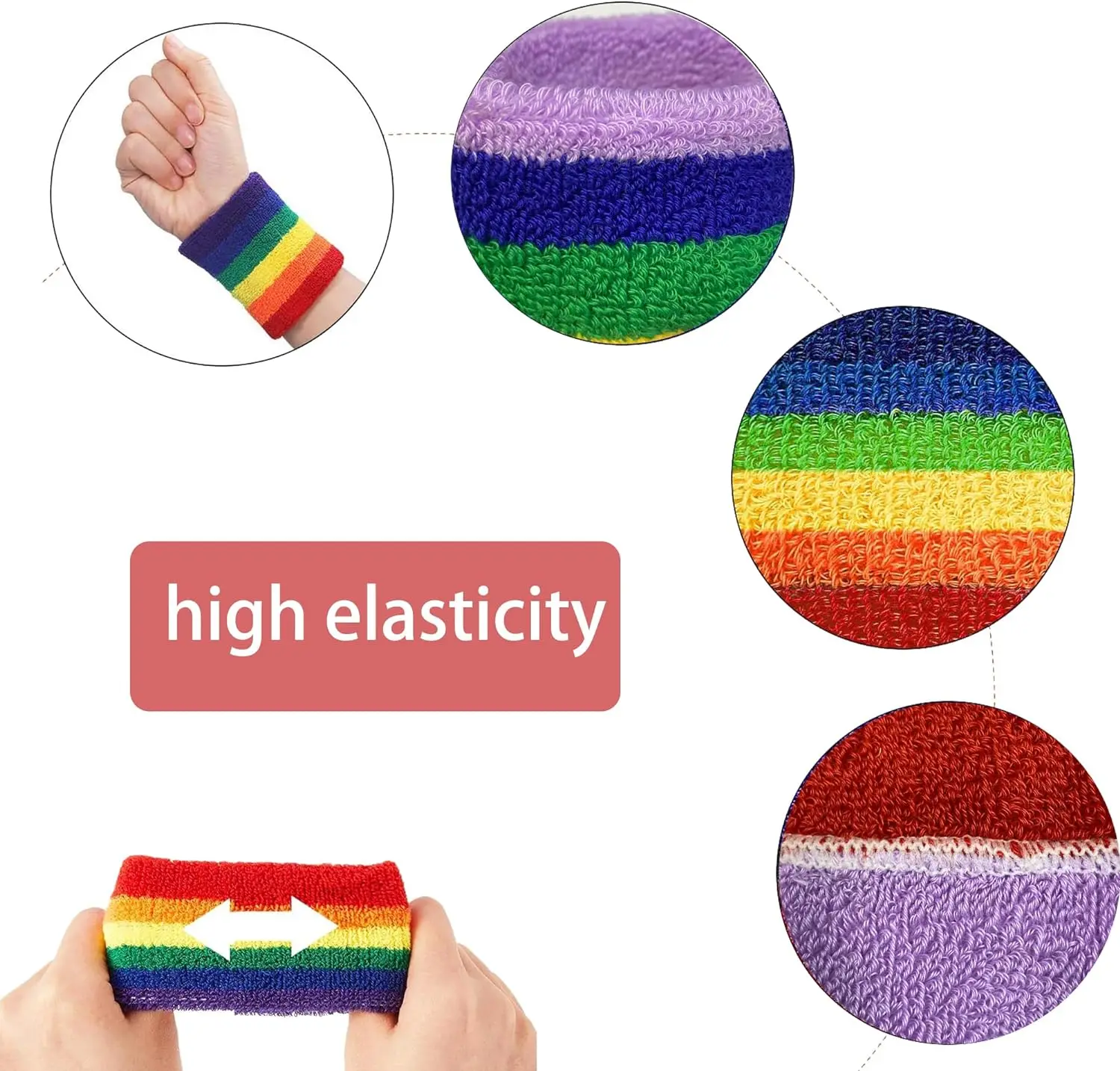 High Visibility Promotion Night Safety Bike Run Strip Wrist Band Wrap 3m Reflex Light Green Reflective Wristband For Walking