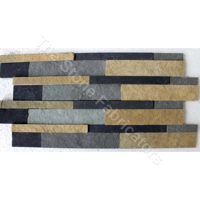 Attractive Color Mix Artificial Culture Stone Reasonable Price Interior Decorations Natural Surface Limestone Wall Panel Slate