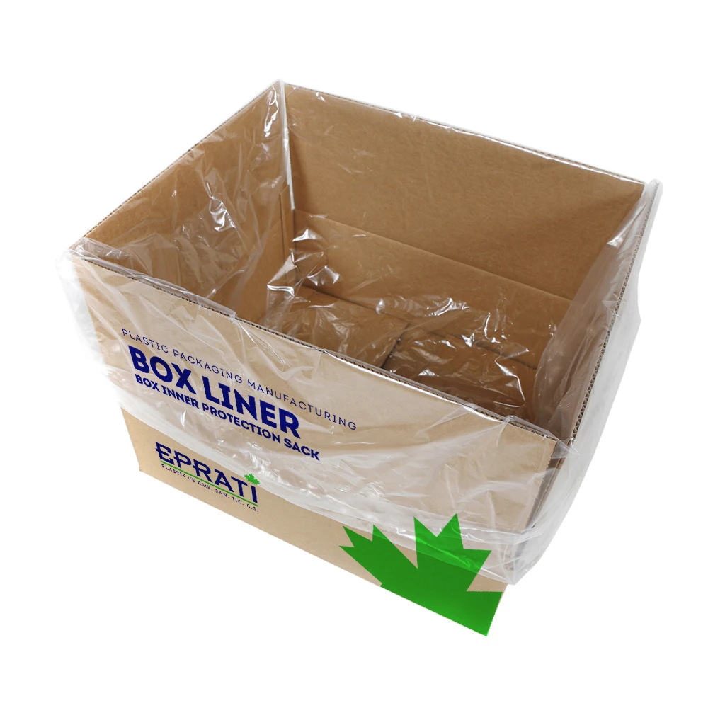 Box Liner High Quality Box Inner Protection Large Sack Color Food Seafood Bag Transparent Biodegradable Plastic HDPE Blue Yellow