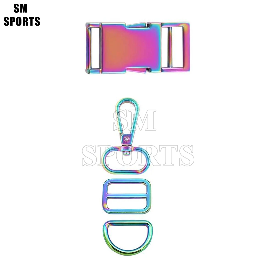 Buckle Carabiner Hook For Bag Backpack Strap Belt Loop Dog Collar Leads Clasp Hardware Metal D Ring