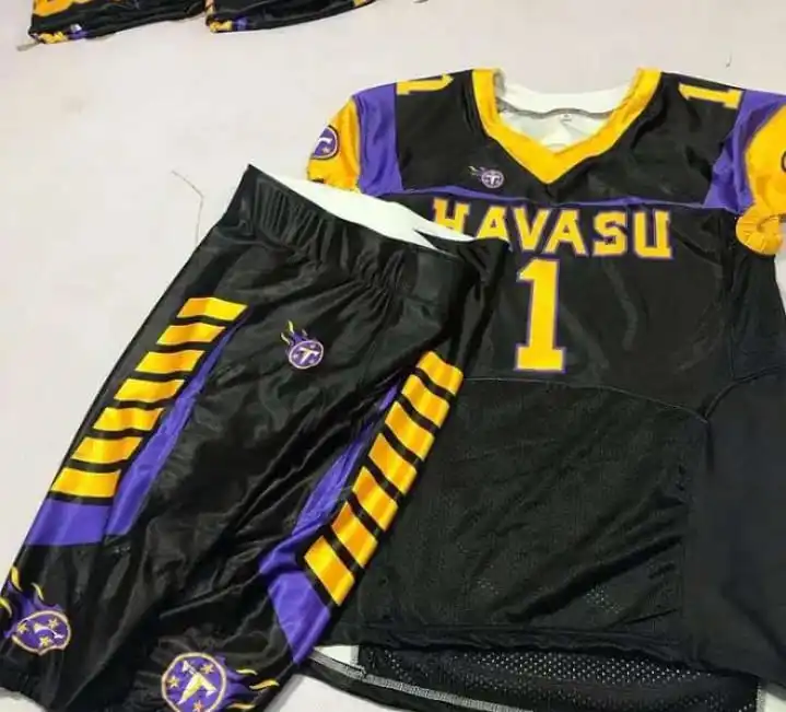 Professional Sportswear Custom Sublimation American Football Uniform with American Football Team Sports We