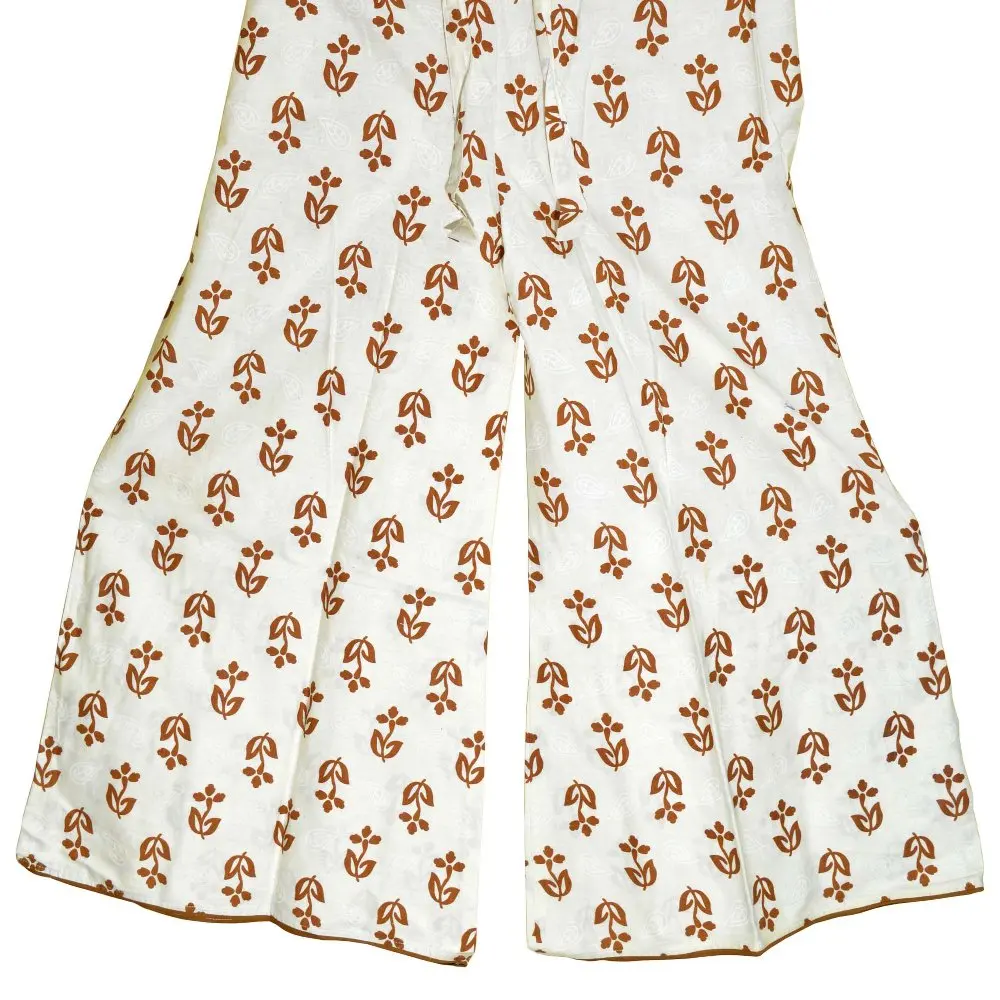 Indian Cotton Pants Trousers Palazzo Indian Block Printed Wide Flare Palazo pant CP006