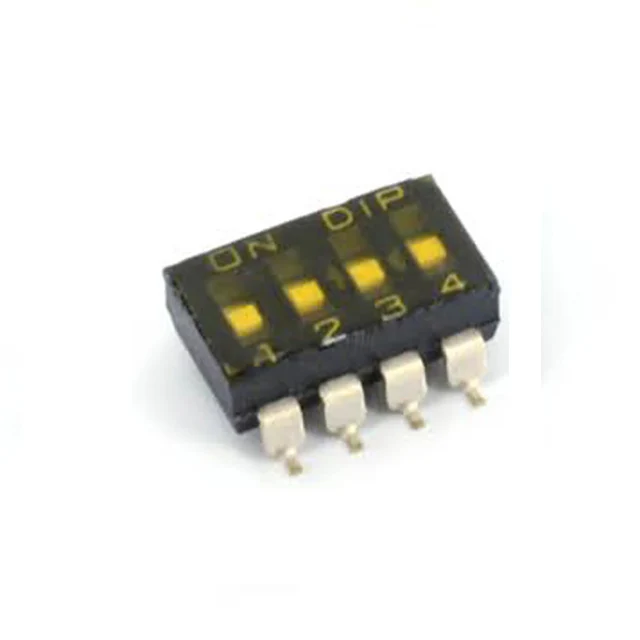 1.27mm DIP switch 8P SMT Black tape&reel package