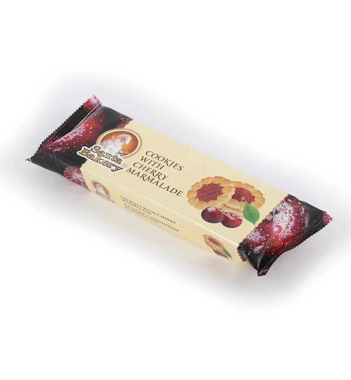 Great quality COOKIES WITH CHERRY MARMALADE 100 g butter cookies sweet biscuits with marmalade filling for food