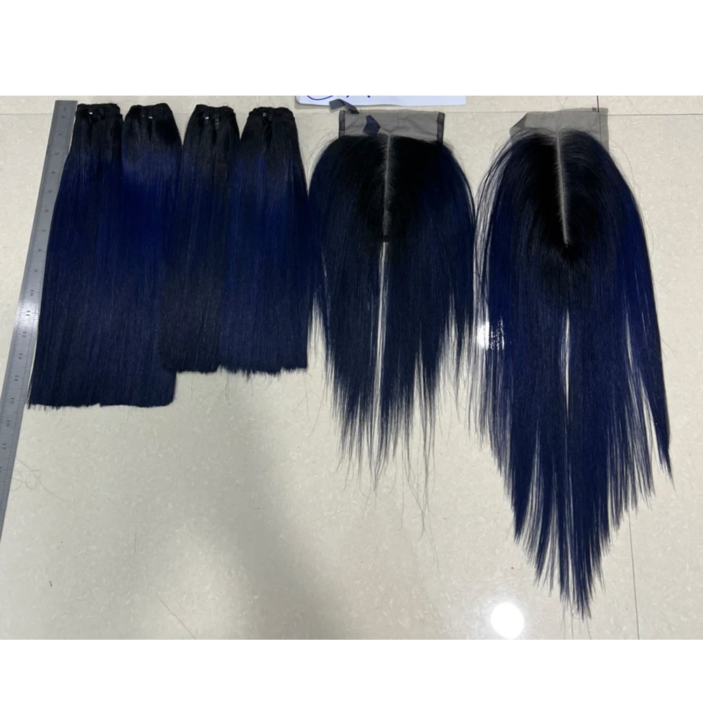 Trending Color Full Stock 30 Inches Quality Manufacturer Human Hair Bone Straight