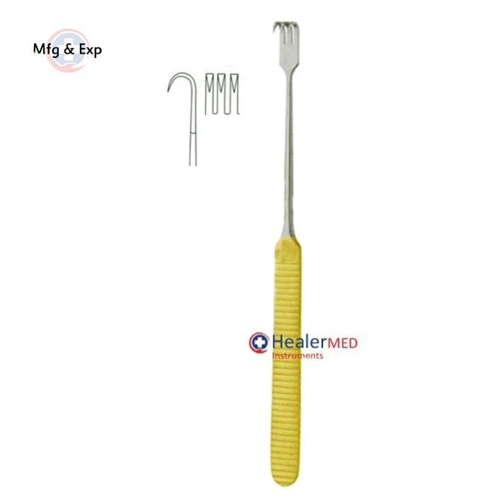 Knapp Retractor three prong, stainless steel | skin hooks