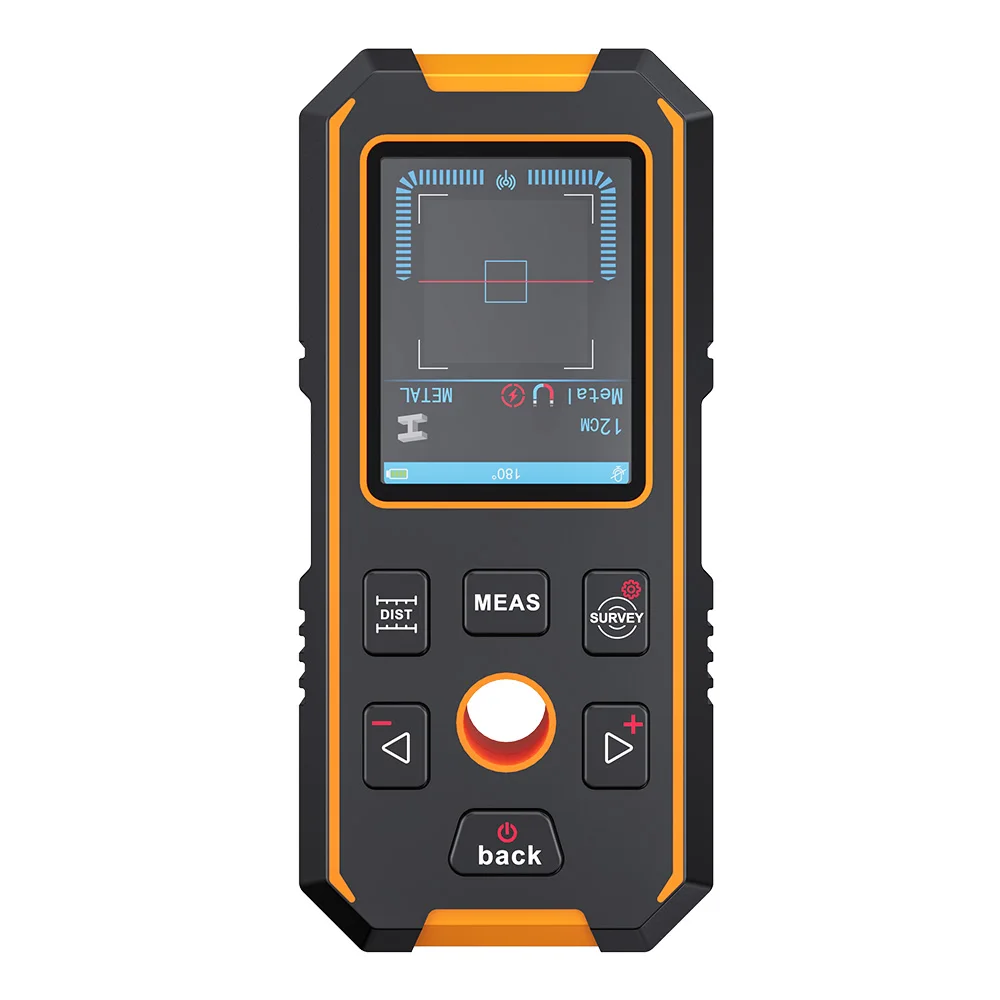 NOYAFA NF-513S Handheld Wall Scanner Laser rangefinder Metal wooden AC wire Voltage detector Wal Detector magnetic Stud finder
