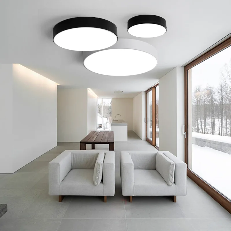 Zhong shan factory  Modern simple bedroom study dining room lights  living room Acrylic LED round ceiling light