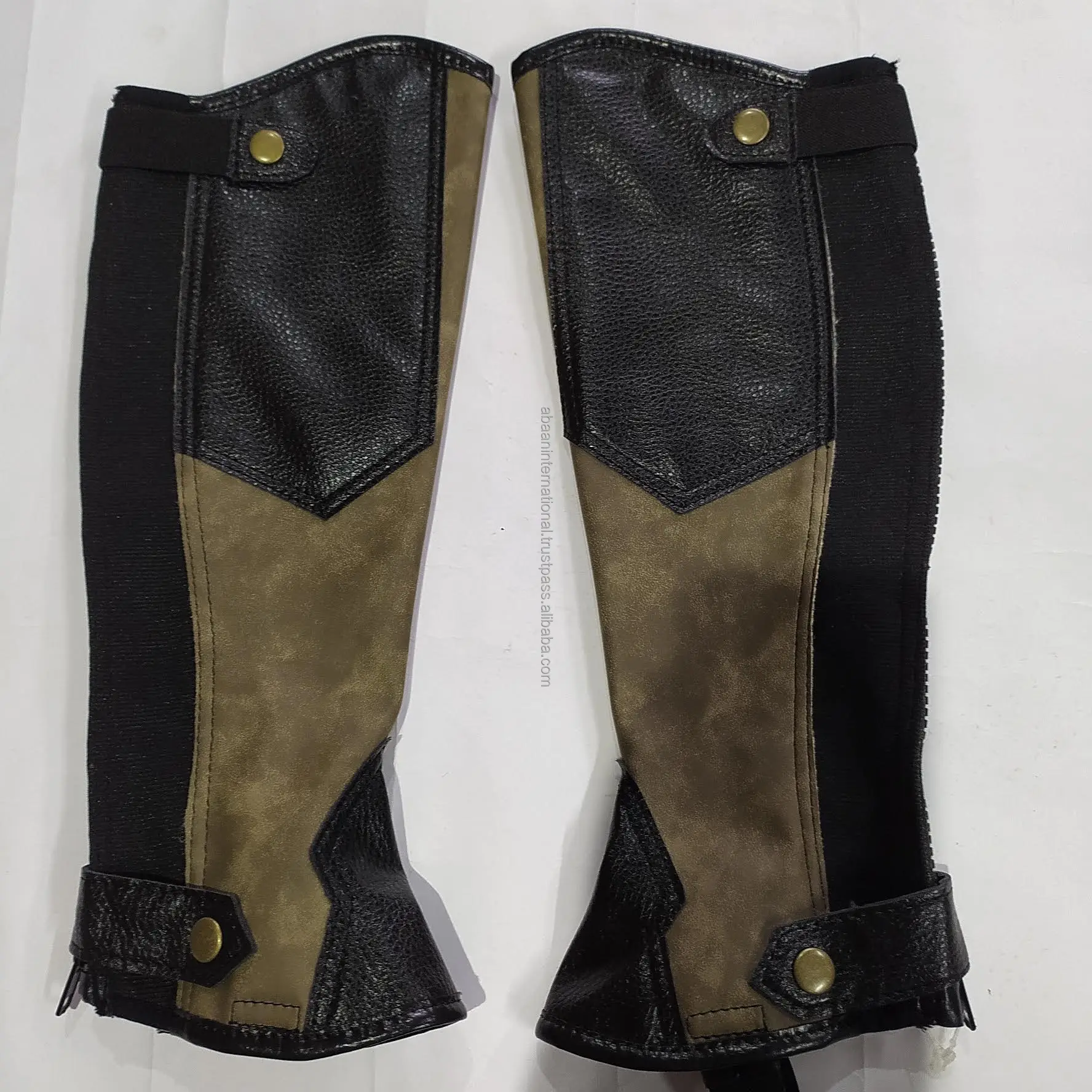 Adult Horse Riding Half Chaps anatomic design Available in two heights and calf sizes Made by Synthetic