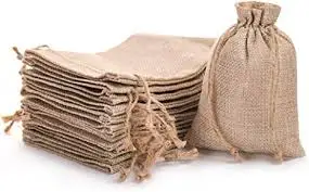 Jute Hessian Burlap Drawstring Sand Bag 100% Natural Eco & Weather Friendly Biodegradable from Bangladesh