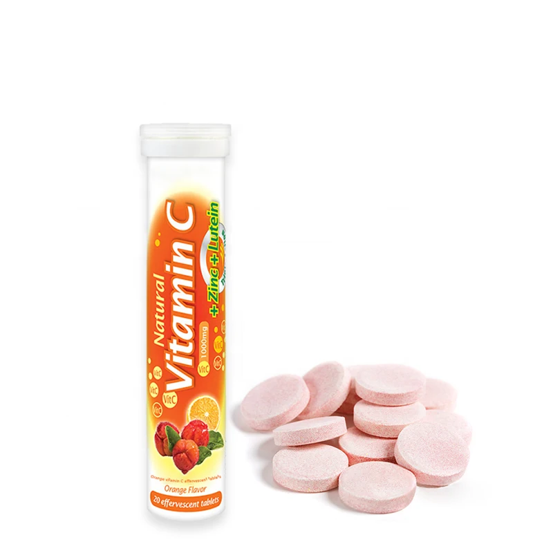 OEM/ODM Vegan Orange Flavor Energy Booster Vitamin B12 Effervescent Tablet