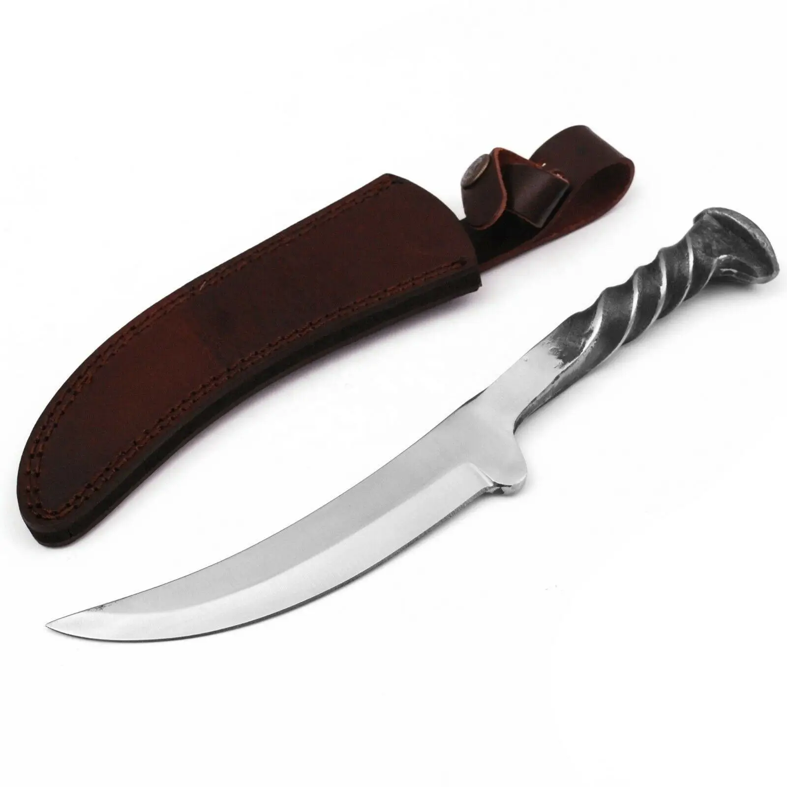 Ручной охотничий Походный нож ручной работы из дамасской стали