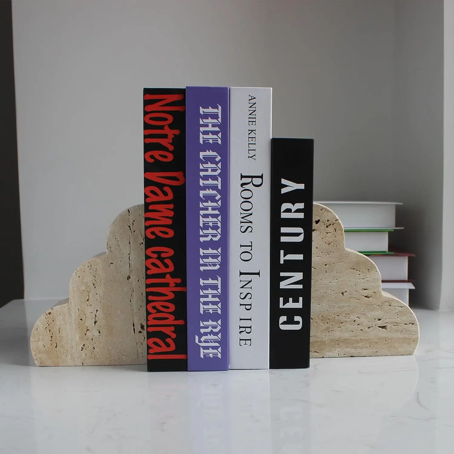 Подставки для книг из натурального камня-элегантные декоративные подставки ручной работы домашнего офиса-современный минималистский дизайн