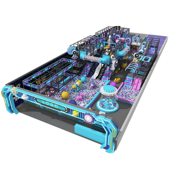 China Manufacturer Custom Kid Maze Indoor Amusement Playground Climbing Wall Equipment Theme With Slide