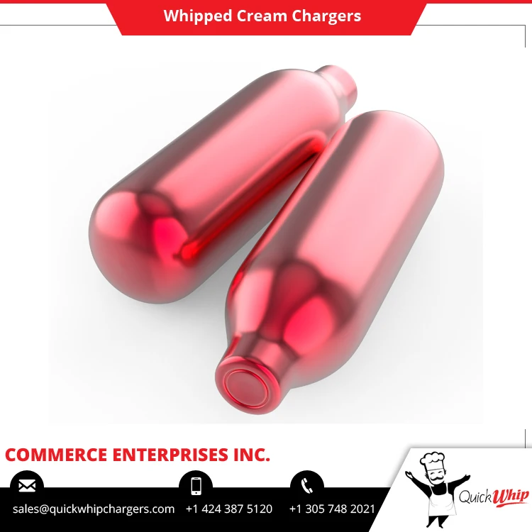 2022 Exclusive Hot Sale on 9g / 10 Pack Quick Whip Professional Cream Chargers for Wholesale Purchasers